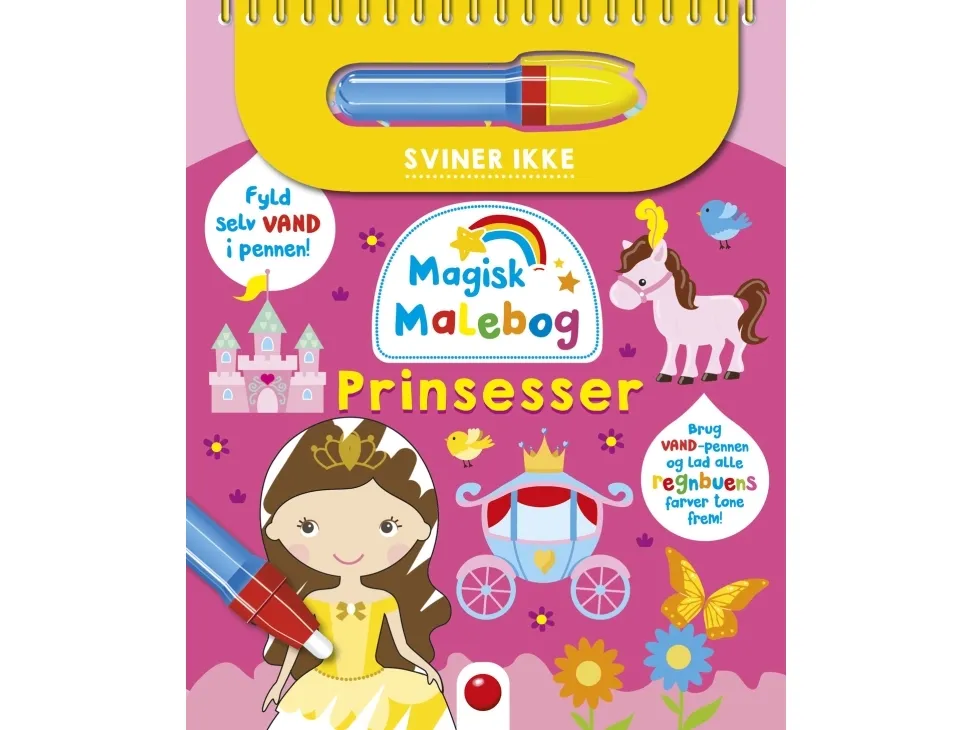 Magisk male- og aktivitetsbok: Prinsesser