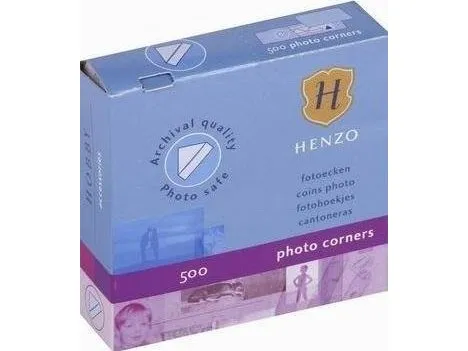 Henzo fotohjørner transparente 500 stk
