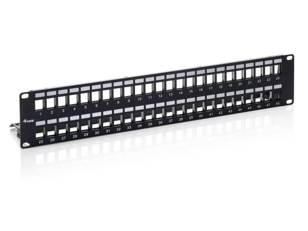 Equip 769349, Cat6, Sort, SPCC, Rackmontering, 2U, RoHS