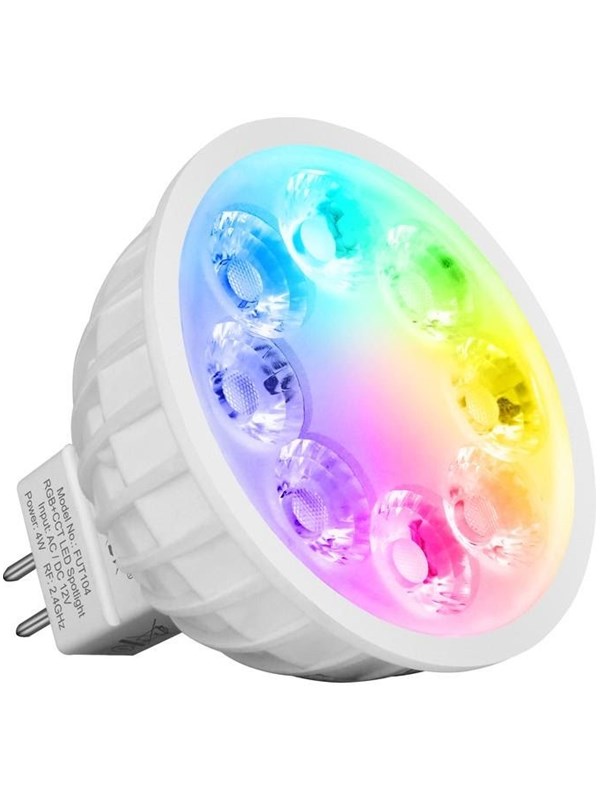 Miboxer LED Pære MR16 - 4W - RGB-CCT - WiFi - 12V