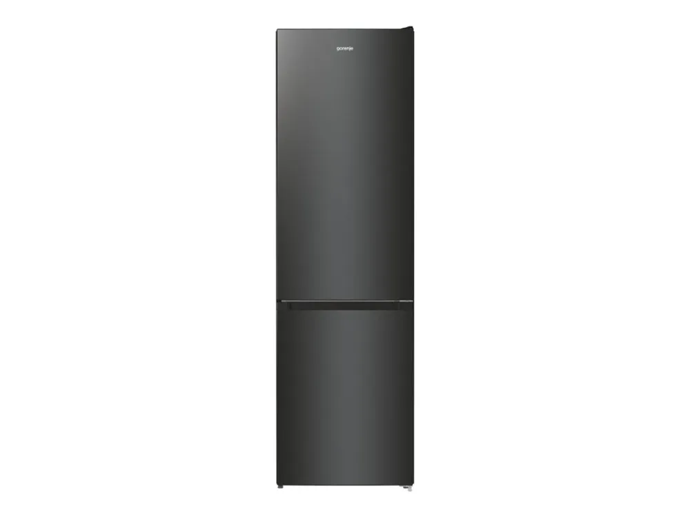 Gorenje G400 NRK6202EBXL4 - Kjøleskap/fryser - bunnfryser - fordypning - bredde: 60 cm - 331 liter - Klasse E - svart