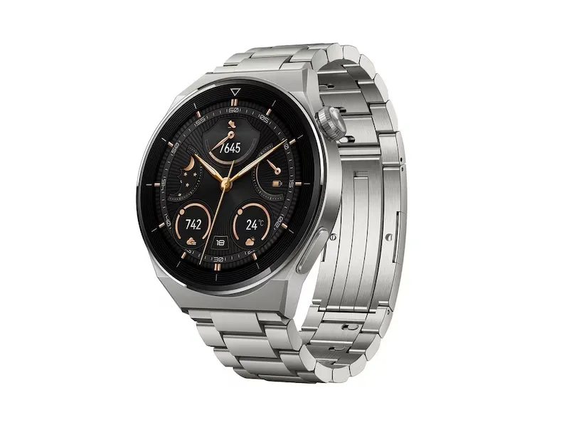 Huawei | Klokke GT 3 PRO (46mm) - Smartklokke med reim - håndleddsstørrelse: 140-210 mm - Titanium