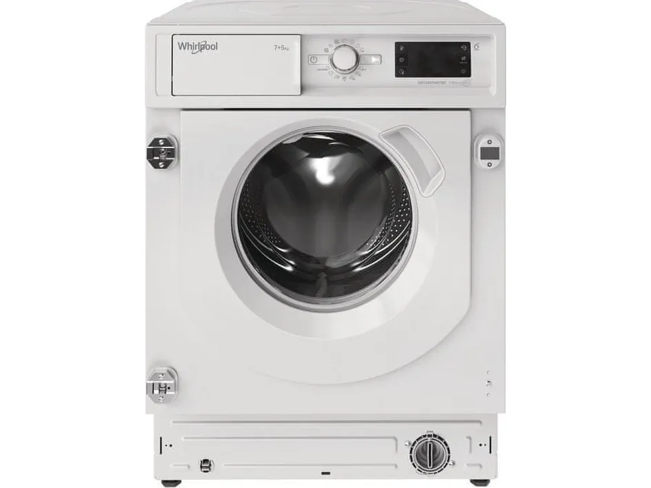 Whirlpool innebygd vaskemaskin-tørketrommel: 7,0 kg - Vaskekapasitet: 7 kg Tørkekapasitet: 5 kg FreshCare +, bevarer tøyets friskhet - 1400 rpm