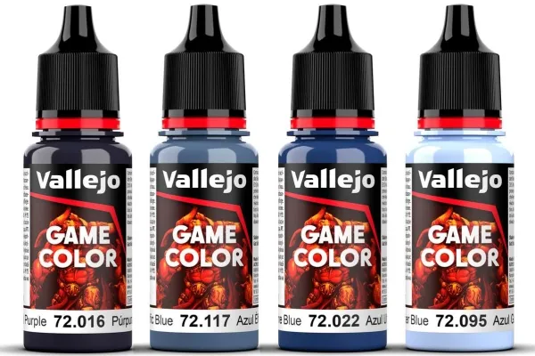 Vallejo 72.389 Game Color Ultramarine Color Set (4×18 ml)