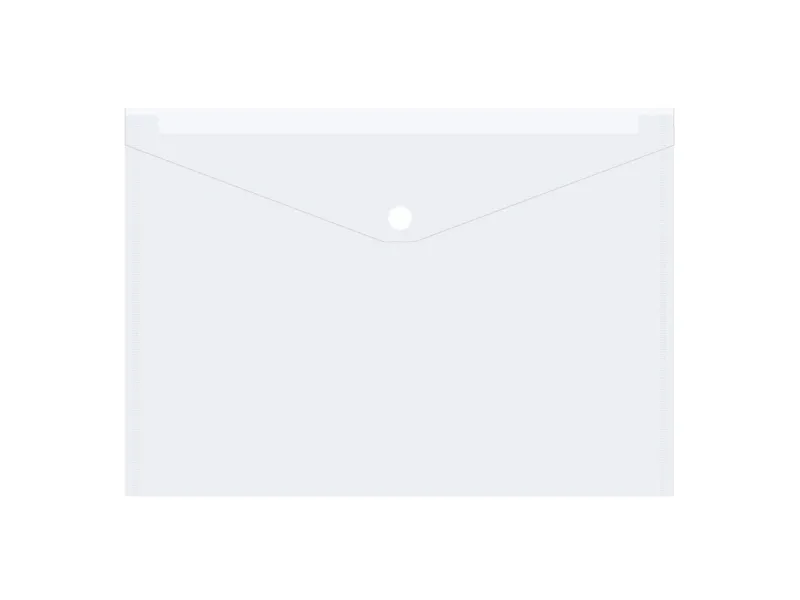 Kuvertmappe A4 Uhullet Transparent - (10 stk.)