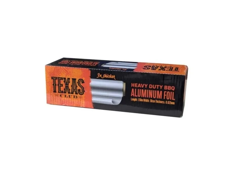 Texas_Club aluminiumsfolie Heavydutybbq 150X30cm 25Micr