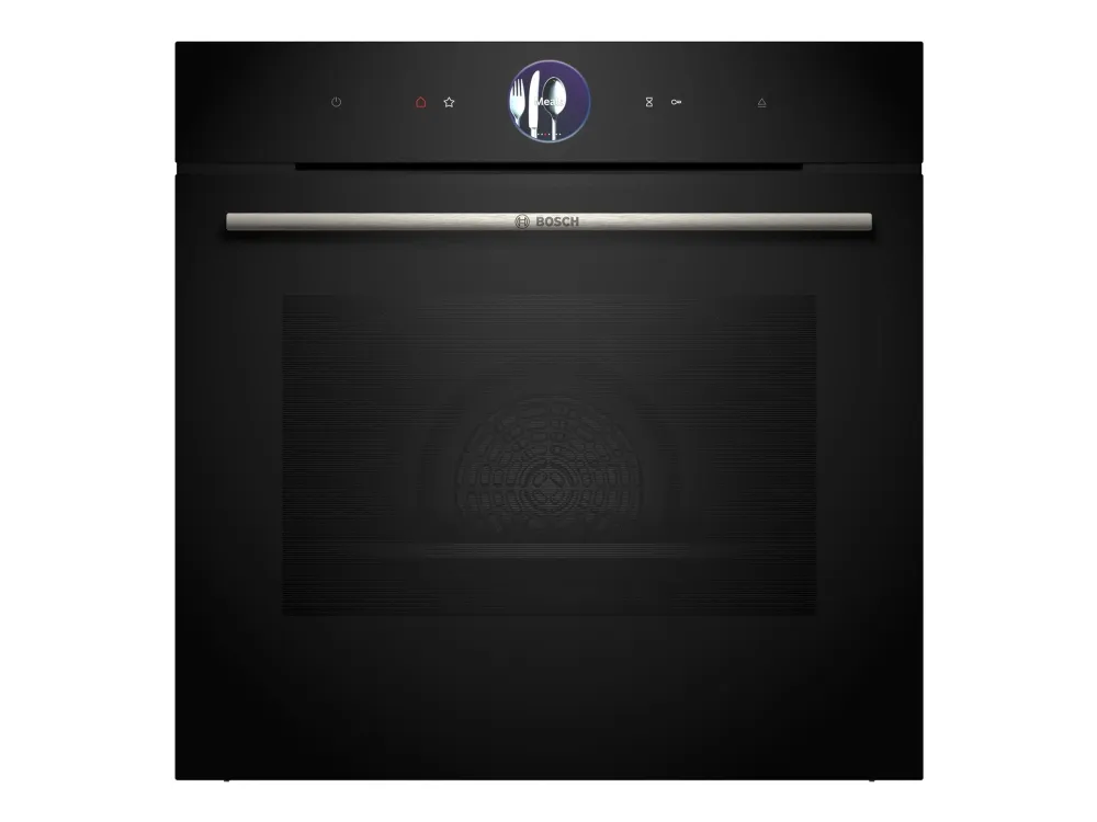 Bosch Serie | 8 HSG7361B1 - Ovn - med dampfunksjon - innebygd - Wi-Fi - fordypning - bredde: 56 cm - dybde: 55 cm - høyde: 58.5 cm - med selvrens - Klasse A+ - svart