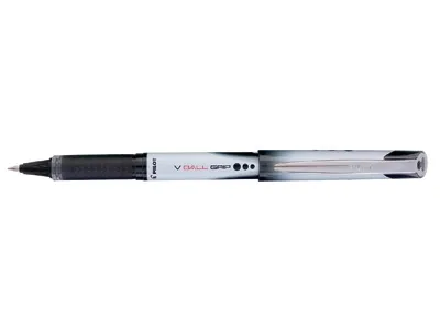 Pilot V-ball, Tynn penn, Sort, Grå, Sort, 0,3 mm, Medium, Ambidekstriøs