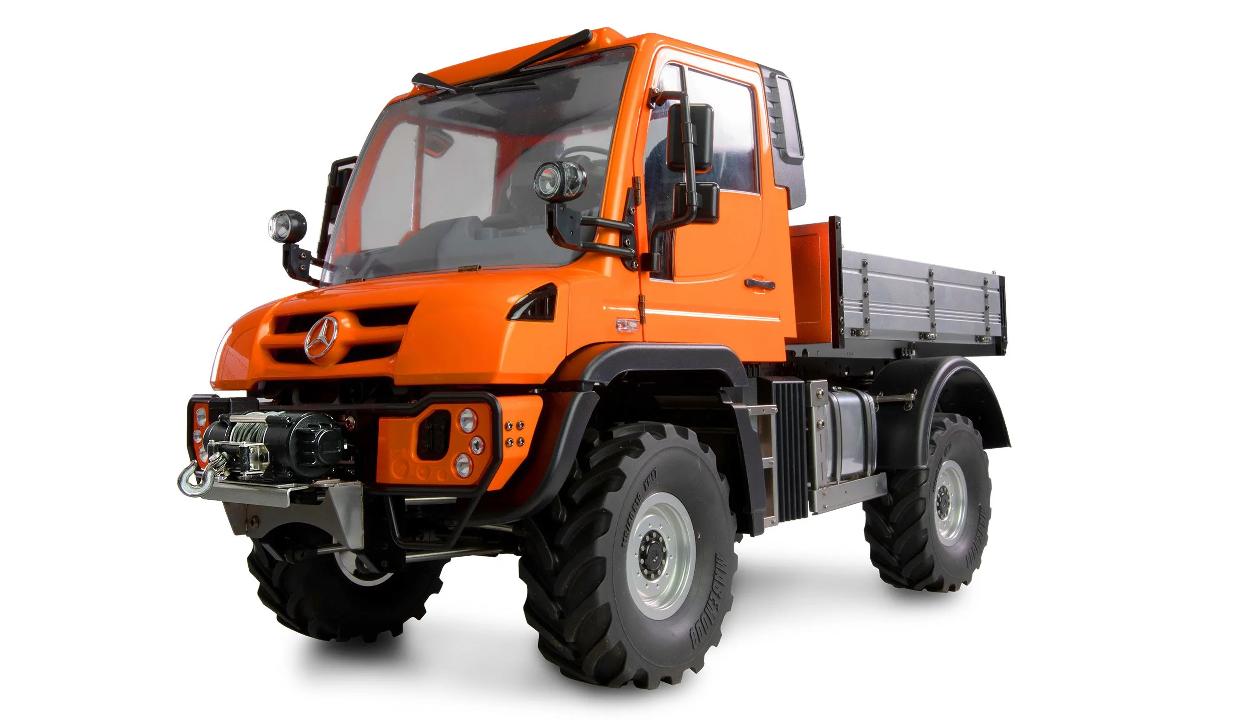 Amewi Mercedes-Benz Unimog redskapsbærer 4WD Orange 1 10 ARTR (22682)