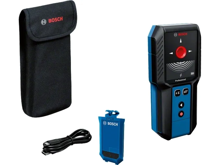 Bosch GMS 120-27, Live kabel, Metall, Ikke-jernholdig metall, Tre, Sort, Blå, 10 cm, 12 cm, 3 cm, 5 cm