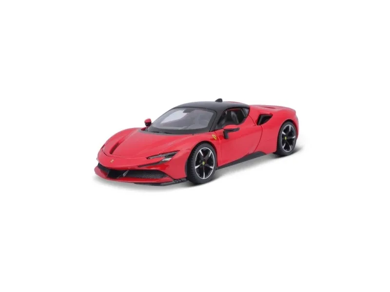 BBURAGO Ferrari SF90 Stradale, Superbil, Montert på forhånd, 1:24, Ferrari SF90 Stradale, Alle kjønn, Metall, Plast