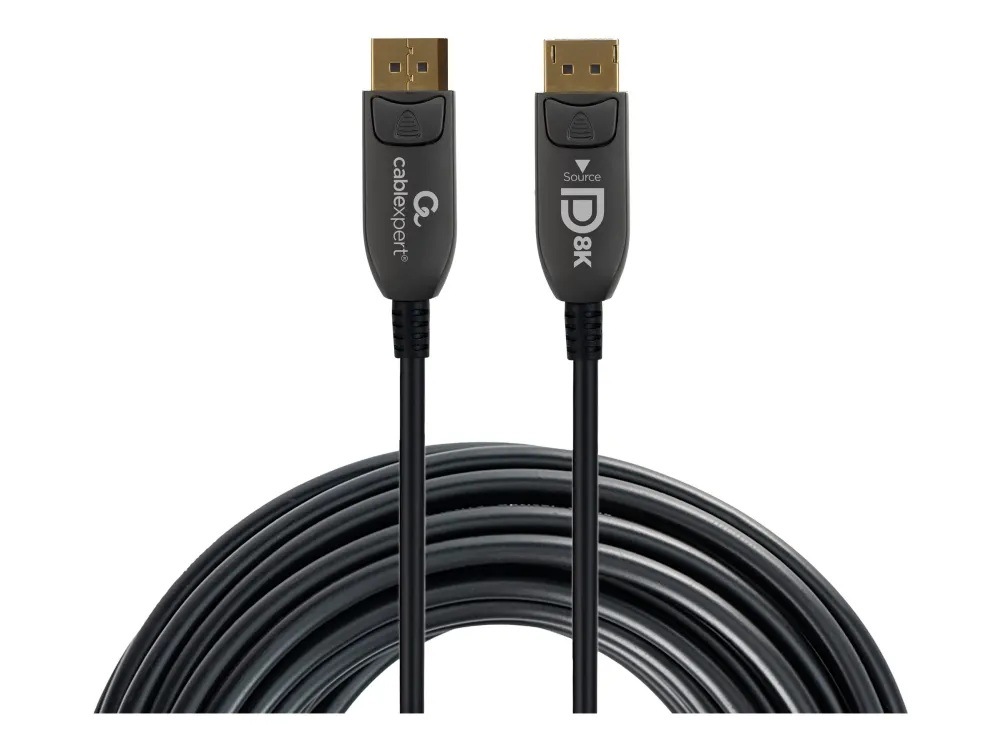 Cablexpert AOC Premium Series - DisplayPort-kabel - DisplayPort (hann) til DisplayPort (hann) - DisplayPort 1.4 - 10 m - Active Optical Cable (AOC), 4K 120 Hz støtte, 8K 60Hz støtte
