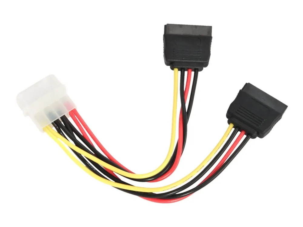 Gembird CC-SATA-PSY - Strømadapter - SATA-strøm (hann) til 4-pin intern strøm (hann) - 15 cm