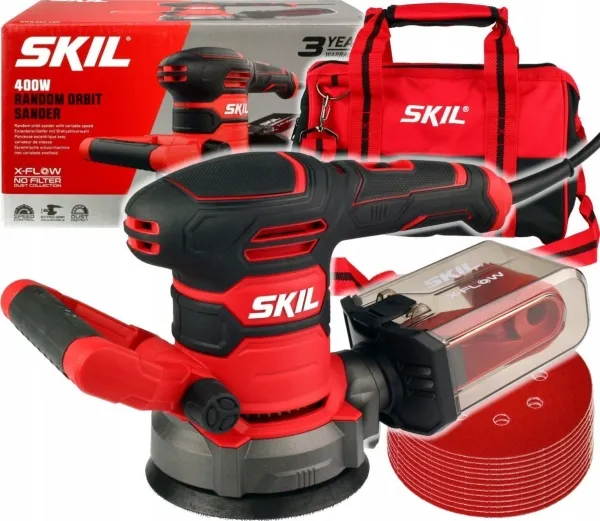 Skil_Red Elektrisk eksentersliper Skil 7480DA, 400 W