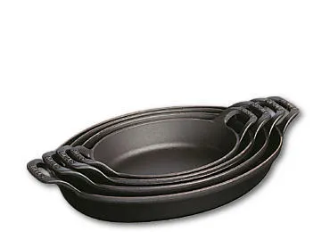 Staub Dish, Oval, Støpejern, Svart, 1,6 l, 280 mm, 1,8 kg