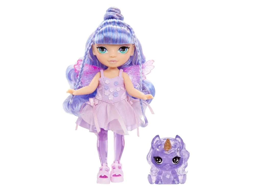 Rainbow High Littles Rainbow Fantasy Fairies Doll- Amethyst (purple), Motedukke, Hunkjønn, 4 år, Gutt/Jente, 140 mm, Flerfarget