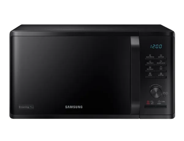 Samsung MG23K3515AK, Benkeplate, Grill mikrobølge, 23 l, 800 W, Innebygd skjerm, LED