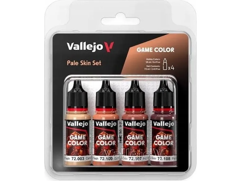 Vallejo 72.379 Game Color - Pale Skin-sett (4 x 18 ml)