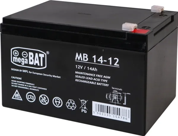 TRITON gelbatteri 12V/14Ah til elbiler for barn – reservedel