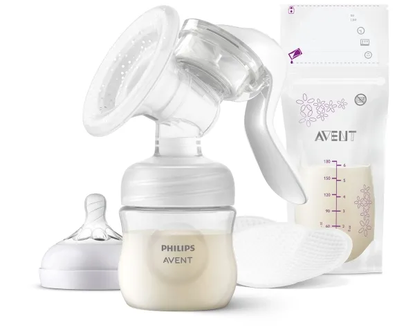 Philips AVENT SCF430/20 Manuell brystpumpe, Manuell, Gjennomsiktig, Hvit