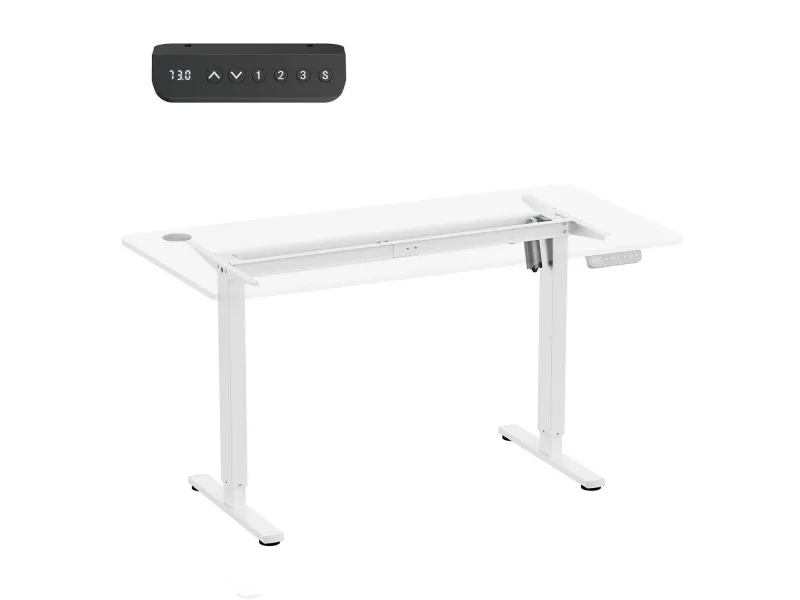 Ergo Office høydejusterbart stativ maks 1160 mm, maks -80 kg, uten bordplate, hvit, ER-400