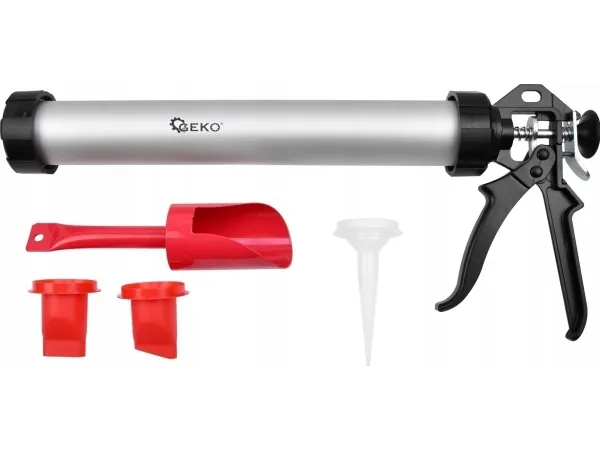 Geko aluminiumspresseverktøy for sparkelmasse + endestykker (10)