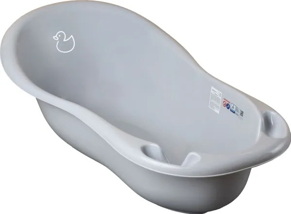TEGA babybadekar 102 cm lys grå DUCK
