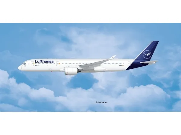 Revell 03881 Airbus A350-900 Lufthansa New Livery modellflybyggesett 1:144 (03881)
