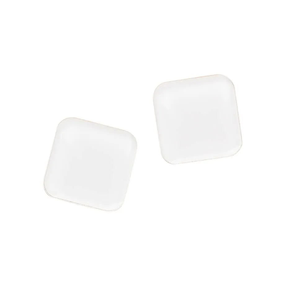 Super Stærke Magneter' akryl hvid 2,5 x 2,5 cm - (2 stk.)