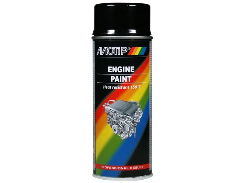 Motip Motormaling sort 150 grader 400ml.
