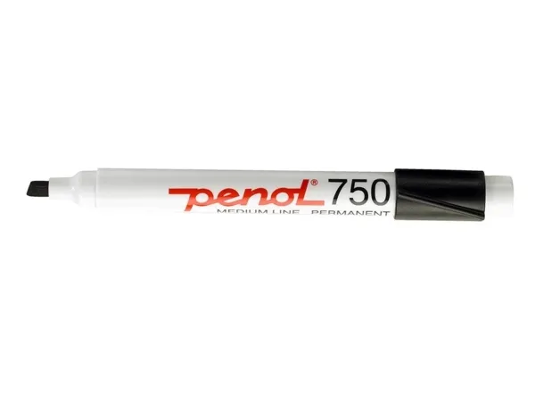 Marker Penol 750 sort 2-5mm skrå spids - (10 stk.)