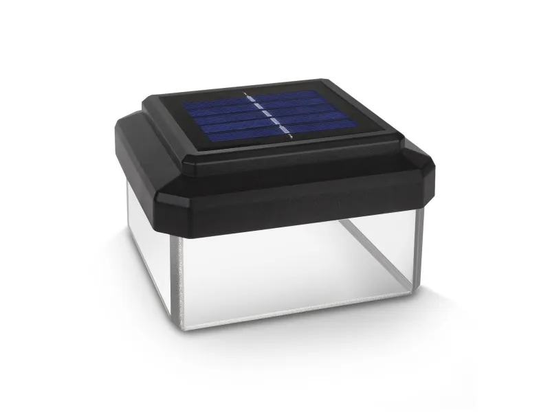 GreenBlue solcelle-LED-lampe til spalte, 100x100 mm, kobberbeskyttelse, 3200K, GB128 WW