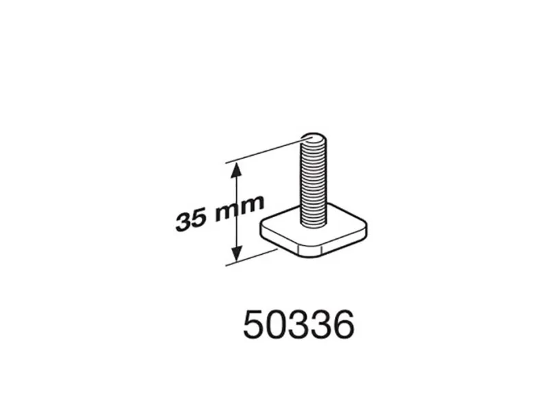 Thule T-SPOR skrue M6X35 - 20X20MM Firkant