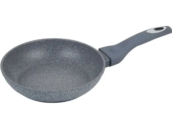 Klausberg aluminiumsgryte med lokk, grå marmor, Ø20 cm