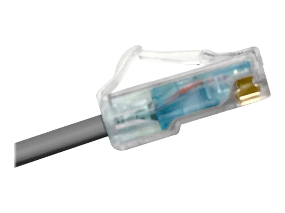 CommScope MiNo6A Series - Koblingskabel - RJ-45 (hann) til RJ-45 (hann) - 2.13 m - UTP - CAT 6a - halogenfri, uten hindringer - mørk grå