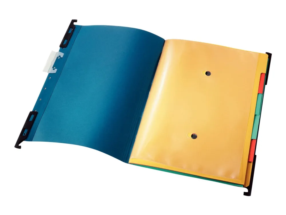 Leitz ALPHA - Hengefil - 6 rom - for A4 (210 x 297 mm) - med fliker - blå