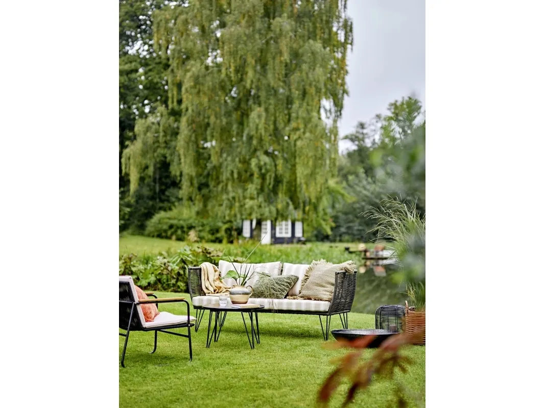 BLOOMINGVILLE Hampton loungestol, sort, metall