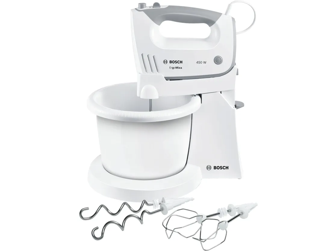 Bosch MFQ36460, Elektrisk visp, Hvit, Blending, Miksing, 1,3 m, Plast, Plast
