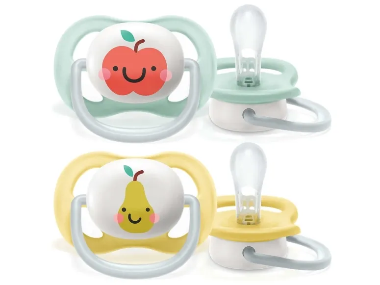 Philips AVENT SCF080, Klassisk stil, Ortodontisk, Silikon, Gutt/Jente, Tåler oppvaskmaskin, 2 stykker