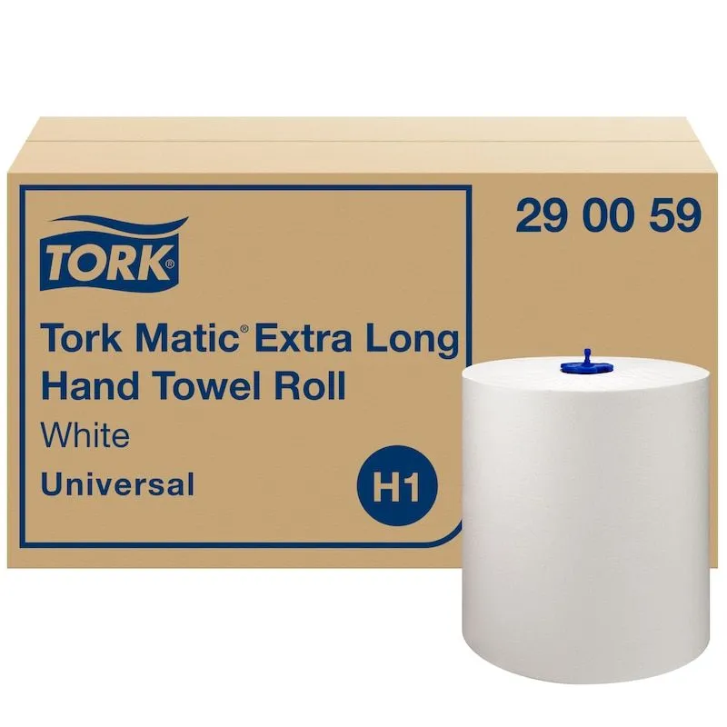 Håndklæderuller Tork H1 Matic® Universal 1-lag 280m hvid - (6 ruller pr. karton)