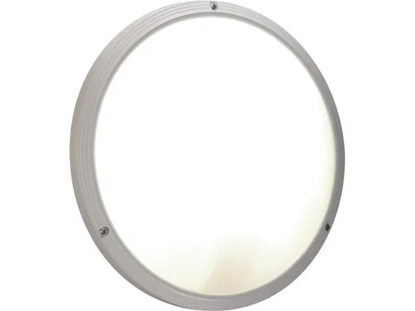 Rillo PC loft- og vægarmatur 1xE27 opal afskærmning Ø335 mm hvid - PROFESSIONEL