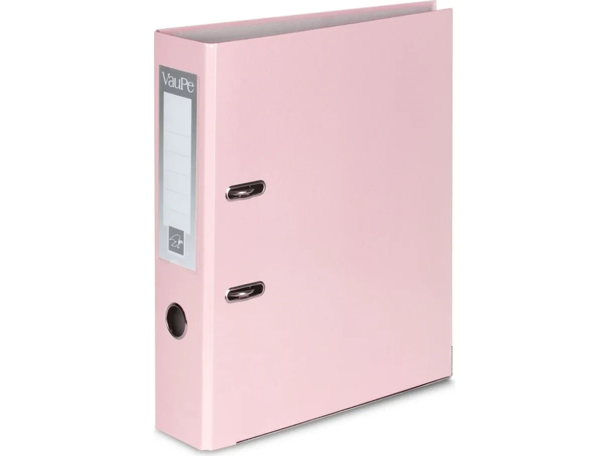Hengemappe/perm VauPe FCK dreie-/spakmekanisme A4 50mm rosa pastell (062/10)