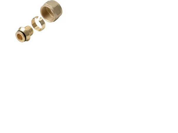 Wavin ø15 x 2,5 mm Pex kobling - ø15 x 2,5 mm Pex koblingssæt 3/4