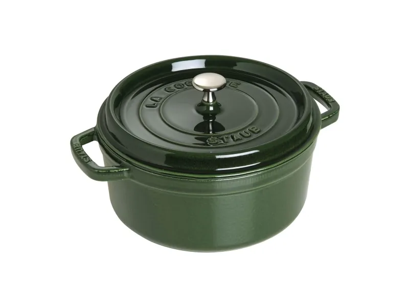 ZWILLING STAUB LA COCOTTE, Stekeform, Rund, Støpejern, Keramisk, Gass, Halogen, Induksjon, Forseglet Plate, Grønn, Emalje