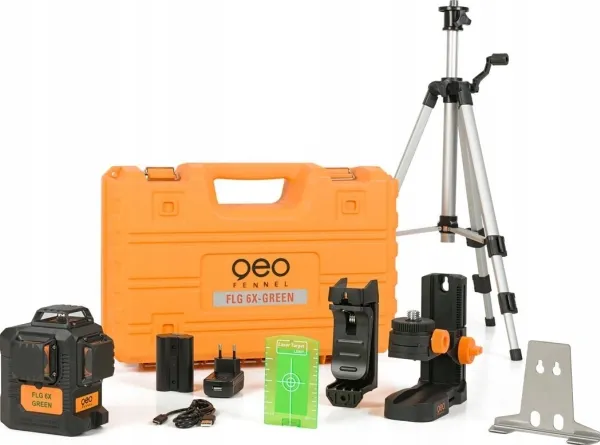 Grønn plan krysslaser 3x360° [534640, FLG 6X-GREEN MAXI SET]