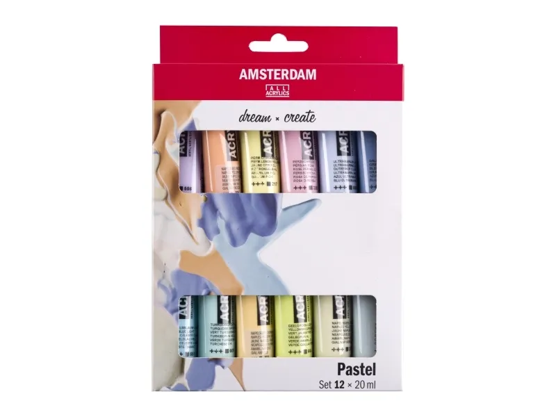 Amsterdam Standard Series acrylic paint pastel set | 12 x