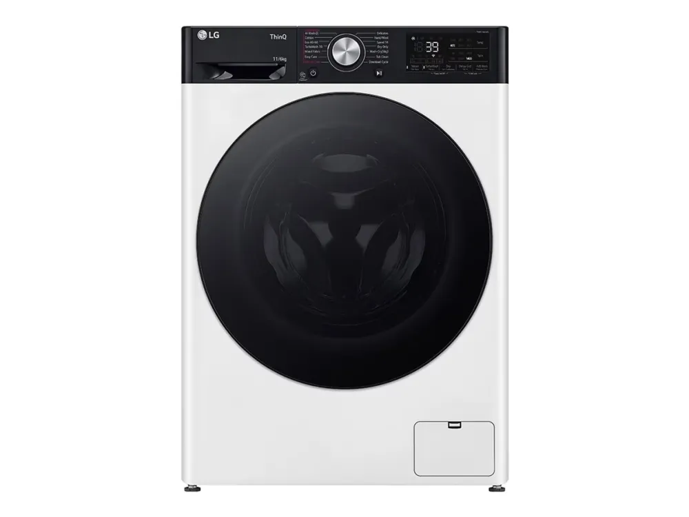 LG Serie R7 F4DR711S2H - Vaskemaskin/tørker - Wi-Fi - bredde: 60 cm - dybde: 62 cm - høyde: 85 cm - frontileggelse - 11 kg - 1400 rpm - hvit