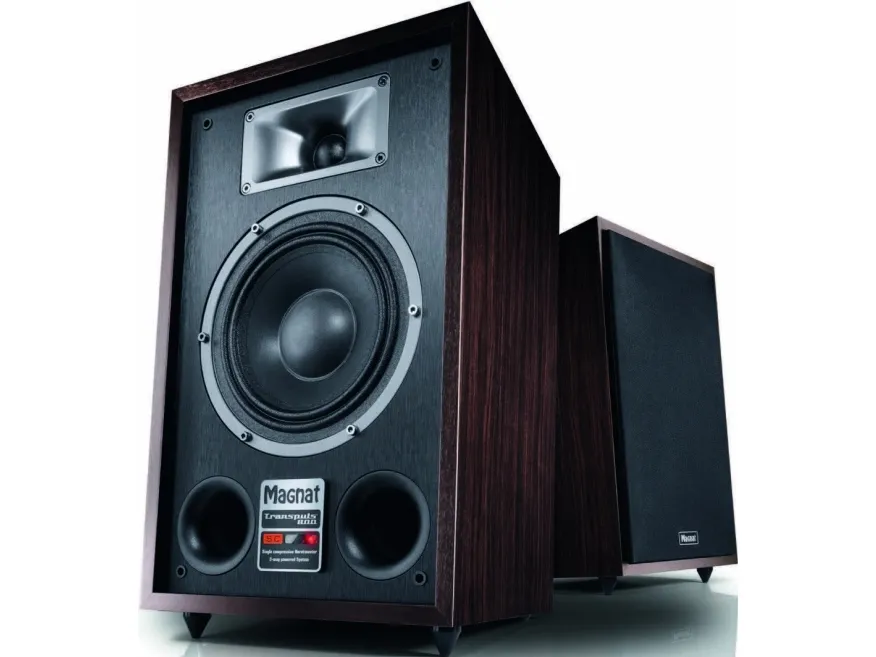 Magnat TRANSPULS 800A, 2-veis, Ledning & Trådløs, 60 W, 34 - 32000 Hz, Svart, Brun