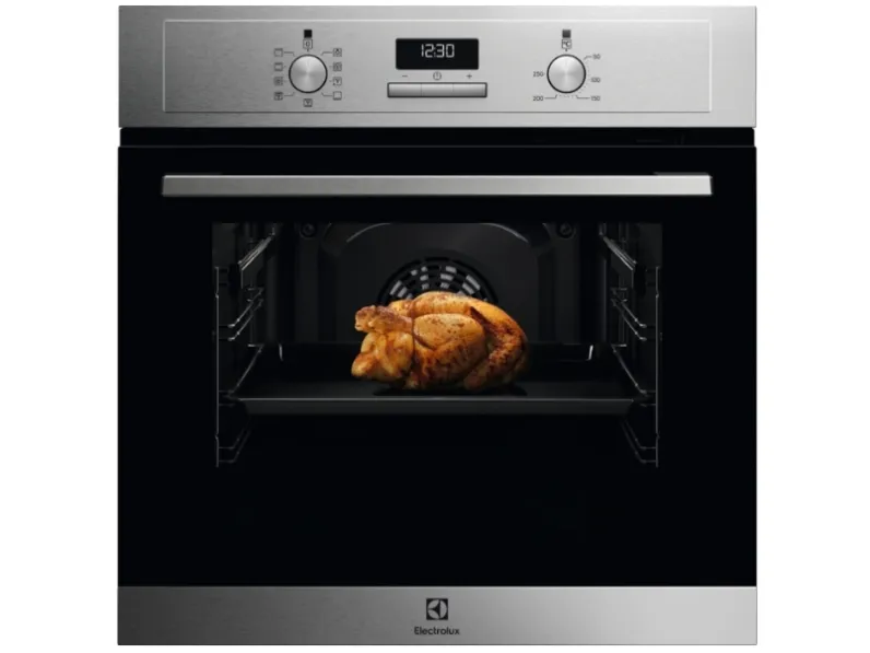 Electrolux EOF3H50BX, Medium, Elektrisk ovn, 65 l, 65 l, 50 - 250 °C, AquaClean