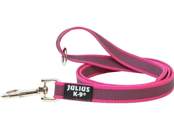 Julius-K9 K9 C&G line, pink/grå 20mm/1m m/håndt